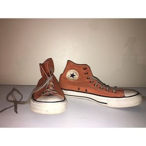 orange vintage converse